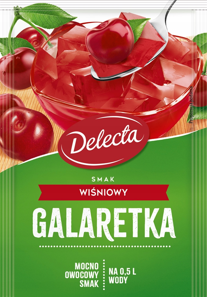 Delect Galaretka smak wiśniowy 70 g