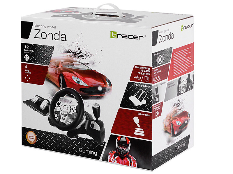 Купить TRACER Zonda PS PS2 PS3 ПК USB ВИБРАЦИОННЫЙ руль: отзывы, фото, характеристики в интерне-магазине Aredi.ru