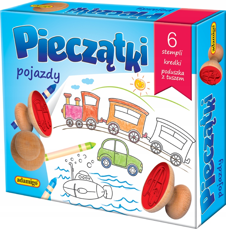 POJAZDY pieczątki stemple ZABAWA motoryka