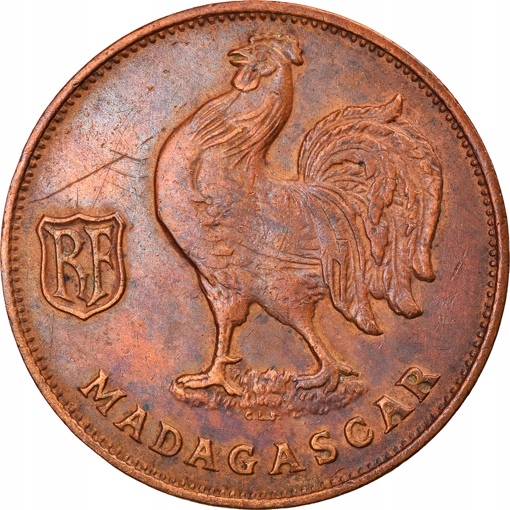 Moneta, Madagascar, Franc, 1943, Pretoria, EF(40-4