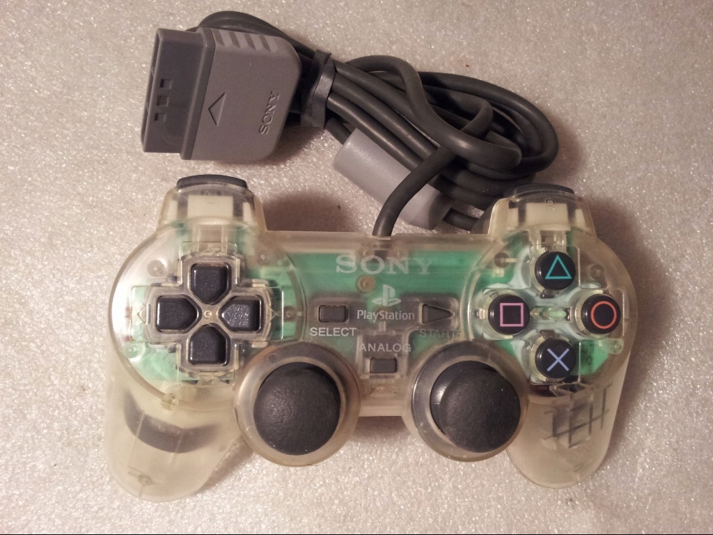 kolekcjonerski pad Playstation PSX PS1 PsOne - Transparent Crystal - Korea