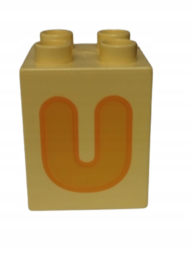 LEGO DUPLO Klocek 2X2 Tematyczny Litera U