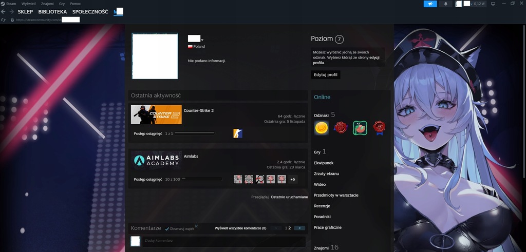 KONTO CS:GO CS2 COUNTER-STRIKE 2, PRIME NA WŁASNOŚĆ