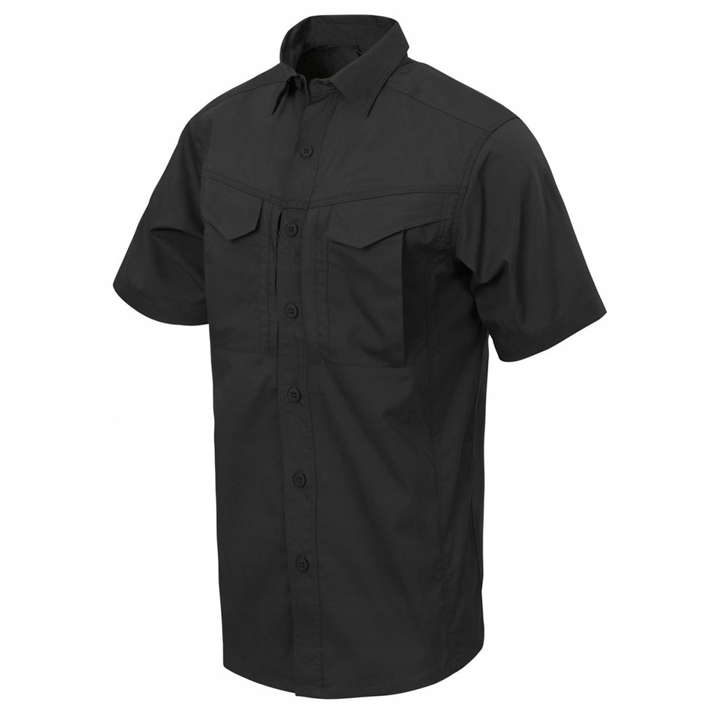 Koszula męska taktyczna krótki rękaw Helikon Defender Mk2 Black XL
