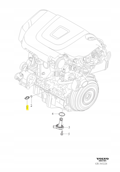 CZUJNIK CIŚN. OLEJU VOLVO S80 06-16