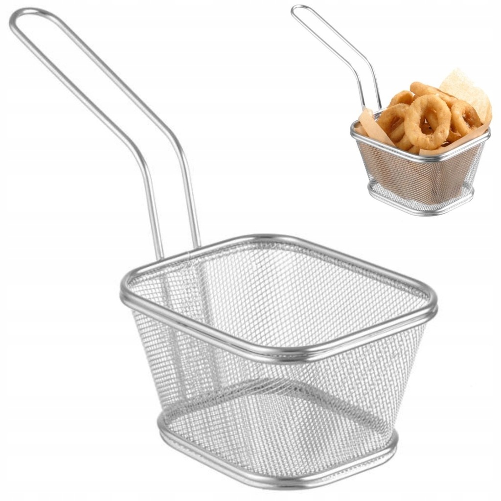 Koszyk do podawania smażonych przekąsek miniaturow