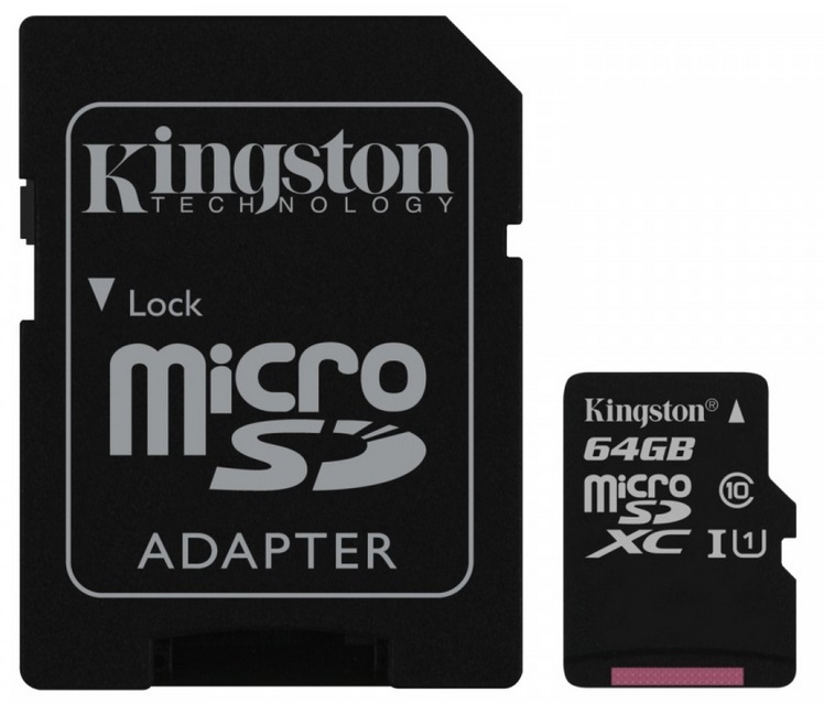 Купить КАРТА KINGSTON MICROSD 64 ГБ MICRO CL10 SD-АДАПТЕР: отзывы, фото, характеристики в интерне-магазине Aredi.ru