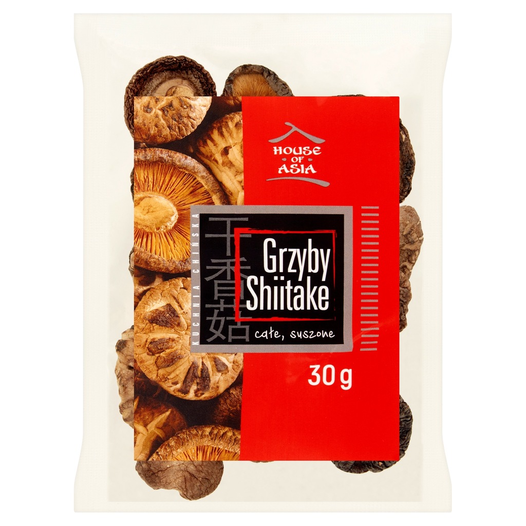 Grzyby Shiitake całe suszone 30 g