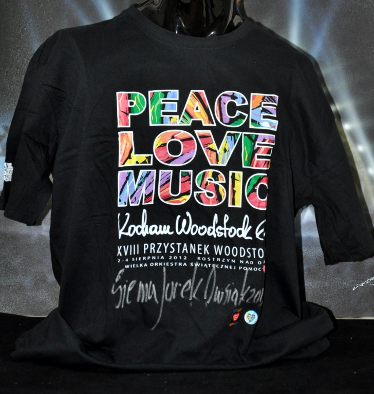 Zestaw koszulka Peace Love Music  + dodatki !!