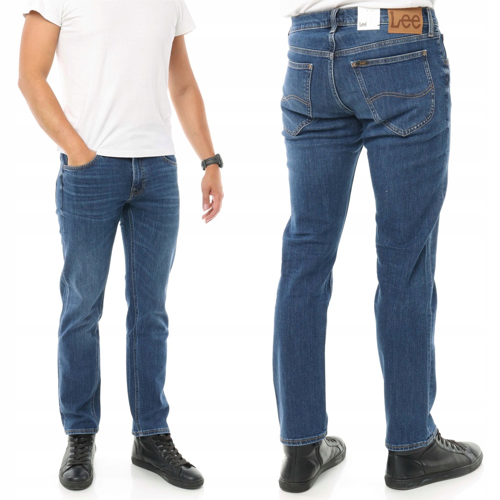 LEE DAREN ZIP spodnie męskie proste jeansy W31 L30
