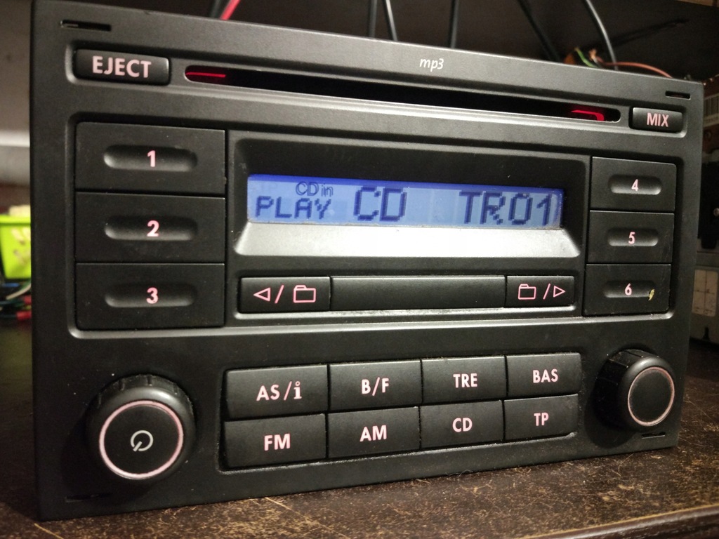 FABRYCZNE RADIO VW POLO 9N LIFT MP3 Z KODEM 7571981608