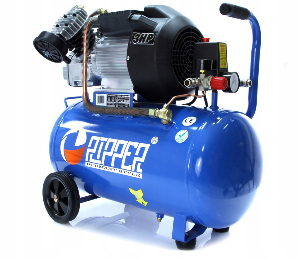 KOMPRESOR DWUTŁOKOWY 50L RIPPER 2-TŁOKI 3KM