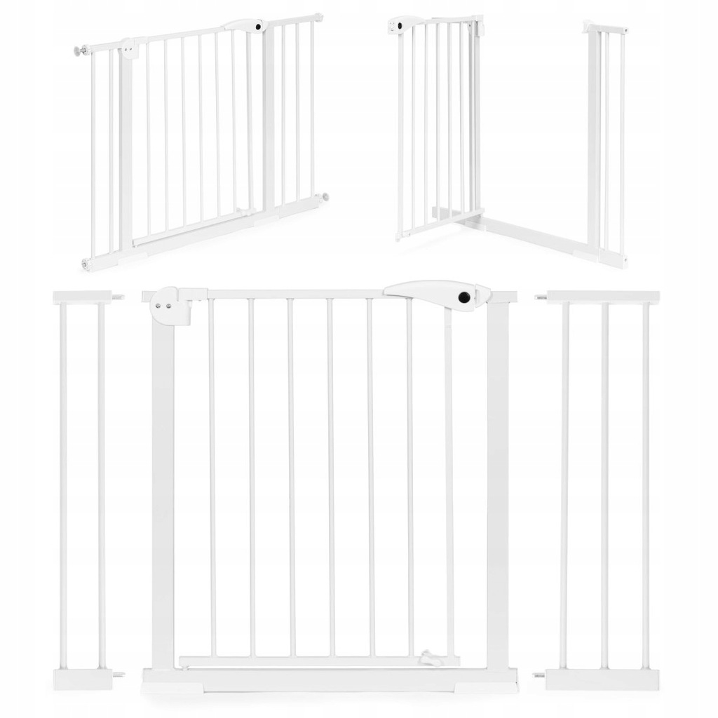 Bramka barierka zabezpieczająca 74-105 cm na schody i drzwi stal dodatkowe