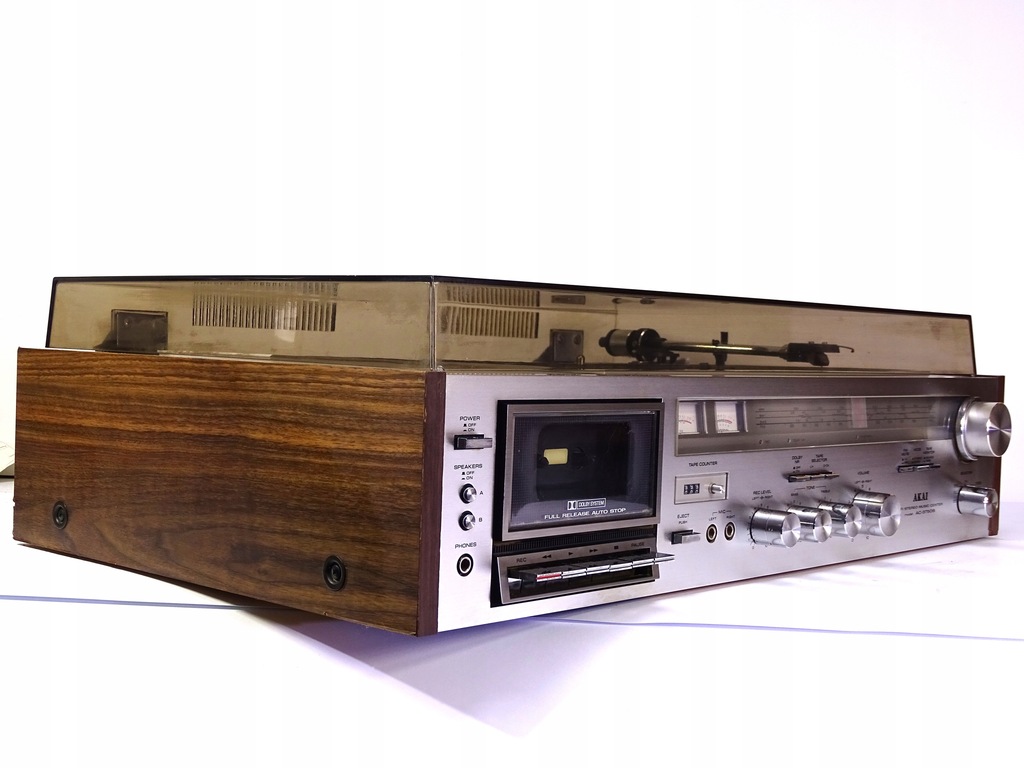 Akai AC-3750S amplituner gramofon deck 3w1