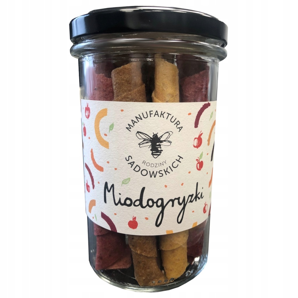 PASIEKA SADOWSKICH MIODOGRYZKI zdrowe żelki owocowa przekąska 100g