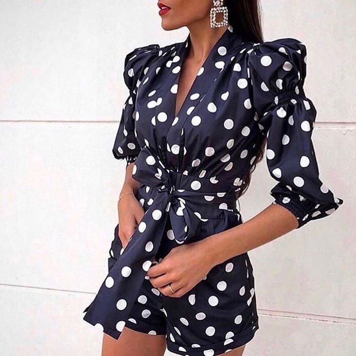 Zara kombinezon w kropki 38 M