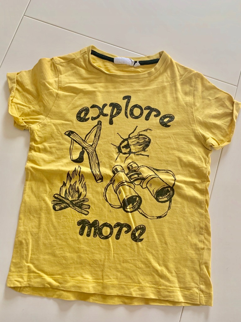 T-shirt żółty miodowy KappAhl 110/ 116 cm