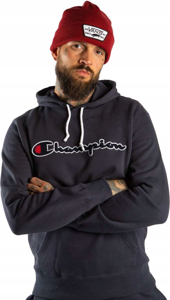 CHAMPION HOODED SWEATSHIRT BS505 (M) Męskie Bluza