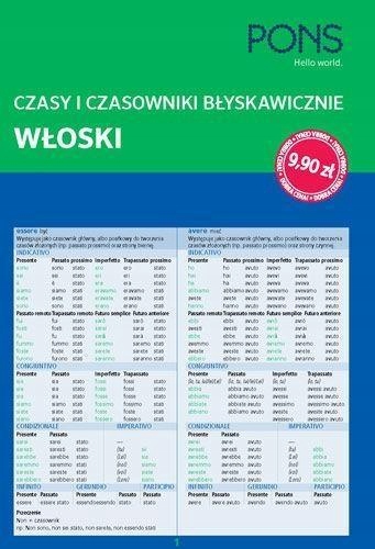 CZASY I CZASOWNIKI BŁYSKAWICZNIE. WŁOSKI PONS