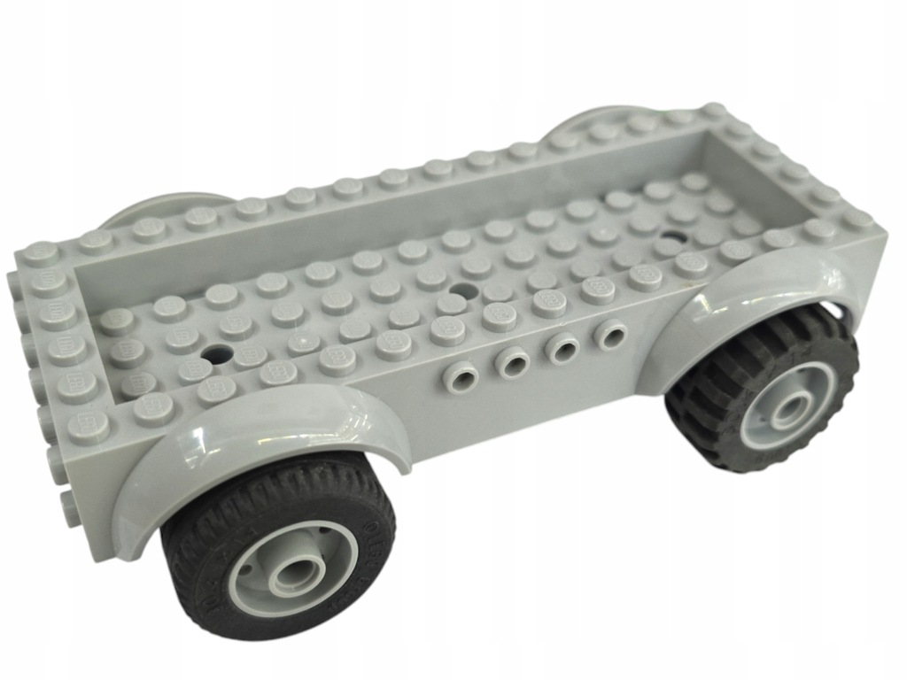 LEGO DUŻE PODWOZIE DO SAMOCHODU Z KOŁAMI J. SZARY LBG 68446c01 55981c03