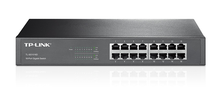 Купить TP-LINK SWITCH TL-SG1016D 16 портов Gigabit LAN: отзывы, фото, характеристики в интерне-магазине Aredi.ru