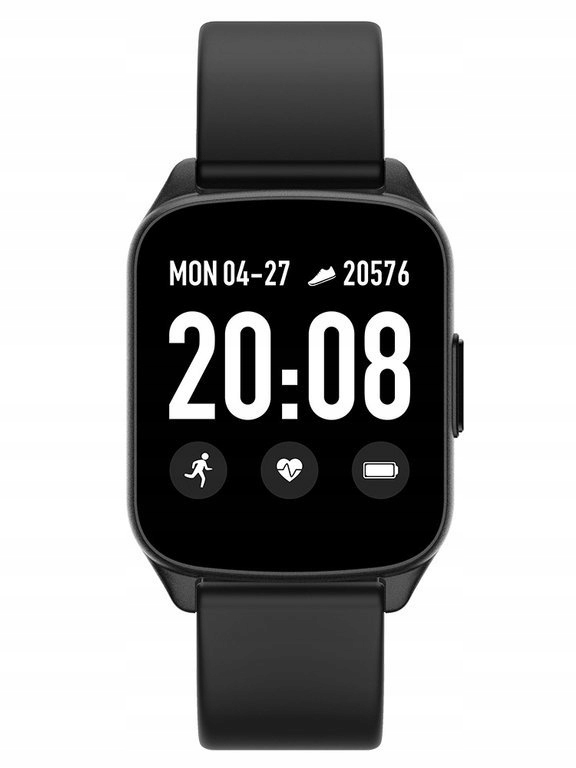 SMARTWATCH Gino Rossi SW009-4 black/black (zg311c)