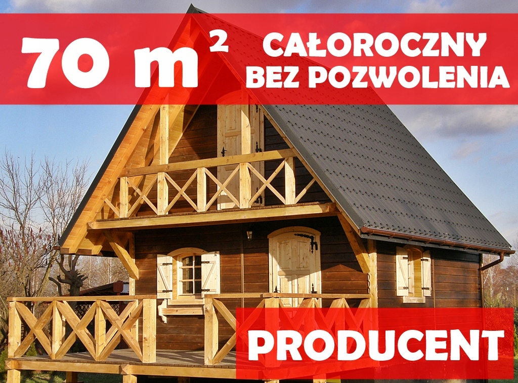 DOM SZKIELETOWY MIESZKALNY / CAŁOROCZNY 70 m2