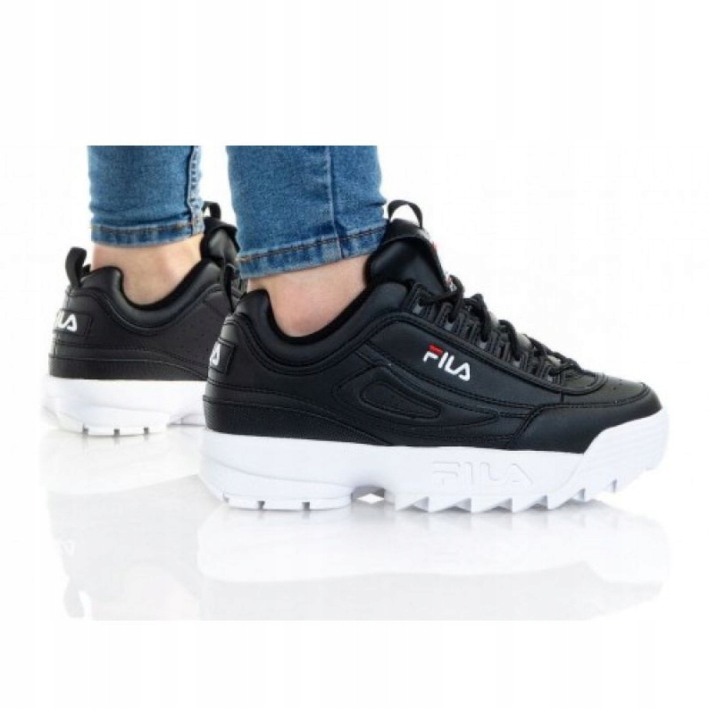 Czarne Niebieskie Buty Buty sportowe Fila r.30