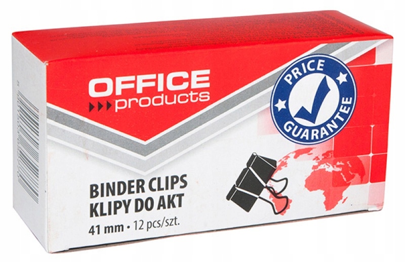 KLIPY do dokumentów KLIPSY OFFICE 41mm 12szt