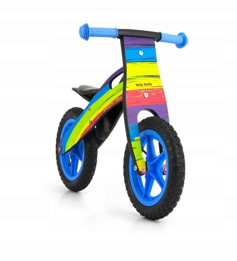Kolorowy biegowy odpychany rowerek dla dziecka