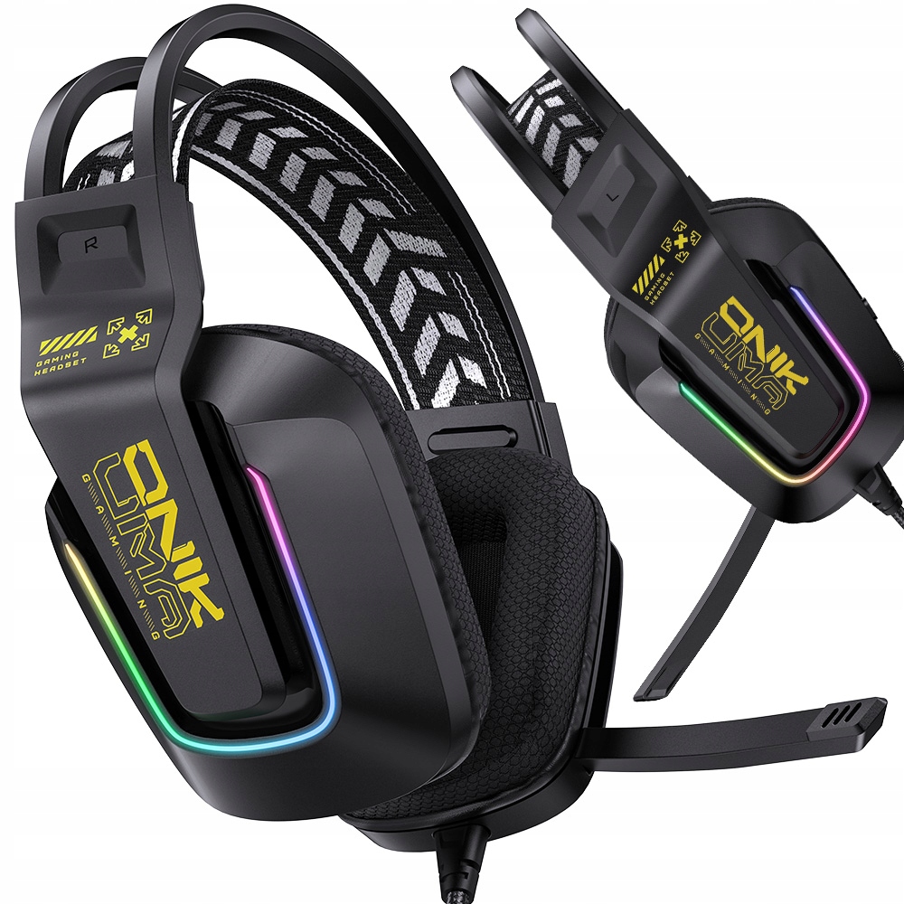 ONIKUMA X13 SŁUCHAWKI GAMINGOWE NAUSZNE PRZEWODOWE Z MIKROFONEM DO PC RGB