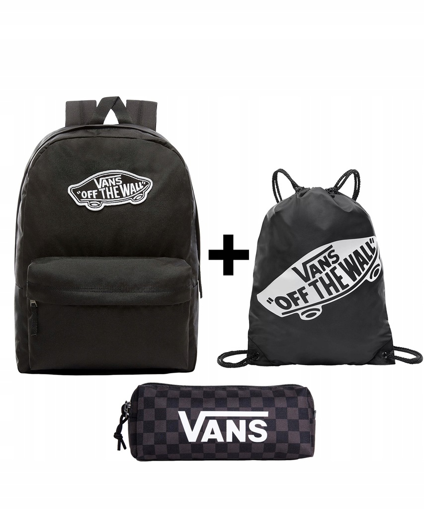 Zestaw Vans 3w1- Plecak OLD SKOOL CSC H4YBLK + Worek CBLK + Piórnik H58BA5