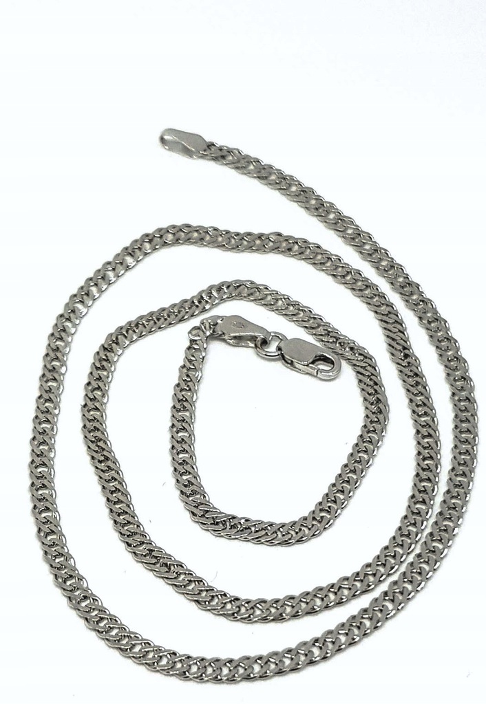 Łańcuszek srebrny rodowany romb 2,9mm, 4,5g 45cm