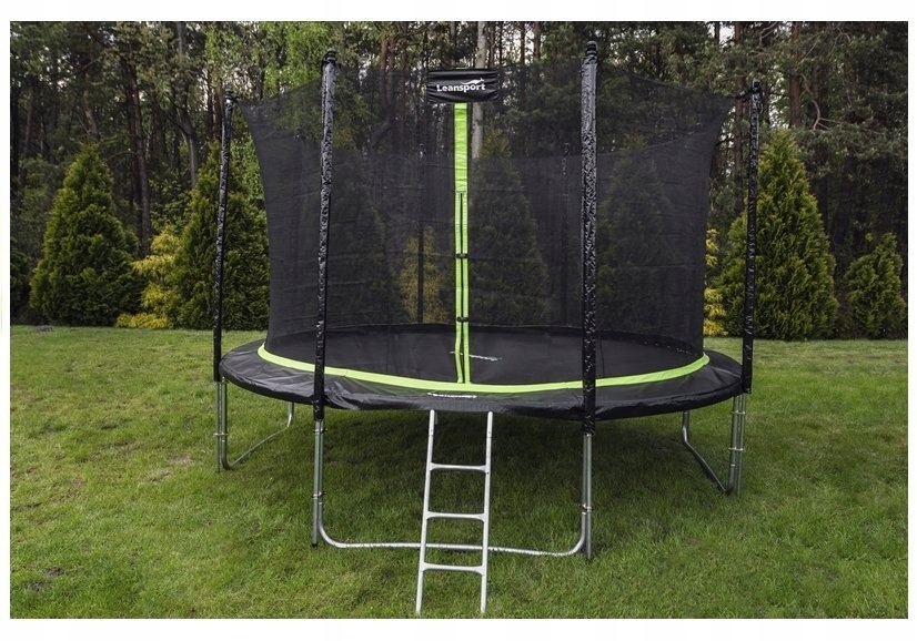 TRAMPOLINA OGRODOWA MOCNA WYTRZYMAŁA GRUBA DUŻA