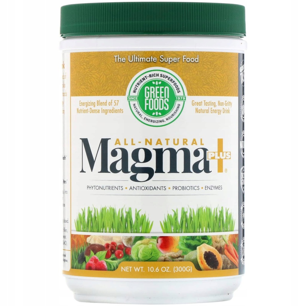 Green Foods Całkowicie naturalna Magma Plus 10.6 uncji (300 g)