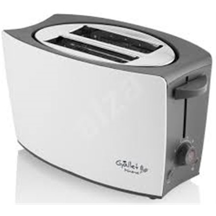 Gallet Toaster GALGRI219 White/Grey, Plastic, Numb