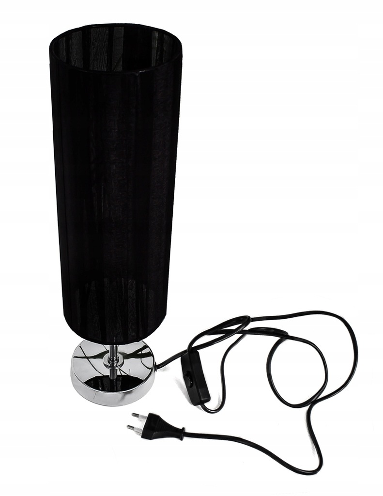 Czarna lampka lampa nocna minimalistyczna