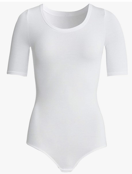 Body Damskie z Krótkim Rękawem T-shirt 38 Białe