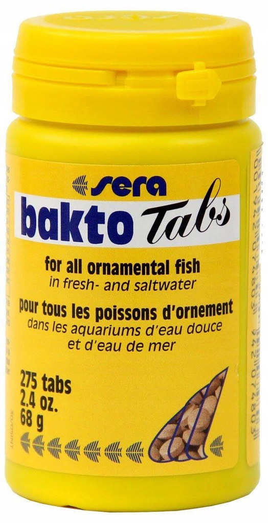 SERA BAKTO TABS 100ml ZWALCZA ZAKAŻENIA BAKTERYJNE - 13560805633 ...