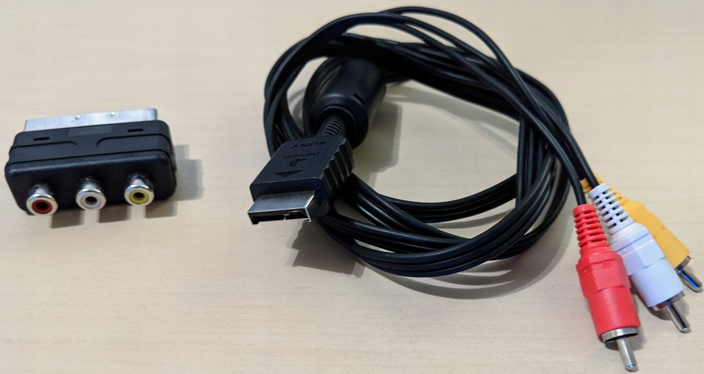 Kabel Sony AV PS3 RGB CINCH Composite EURO