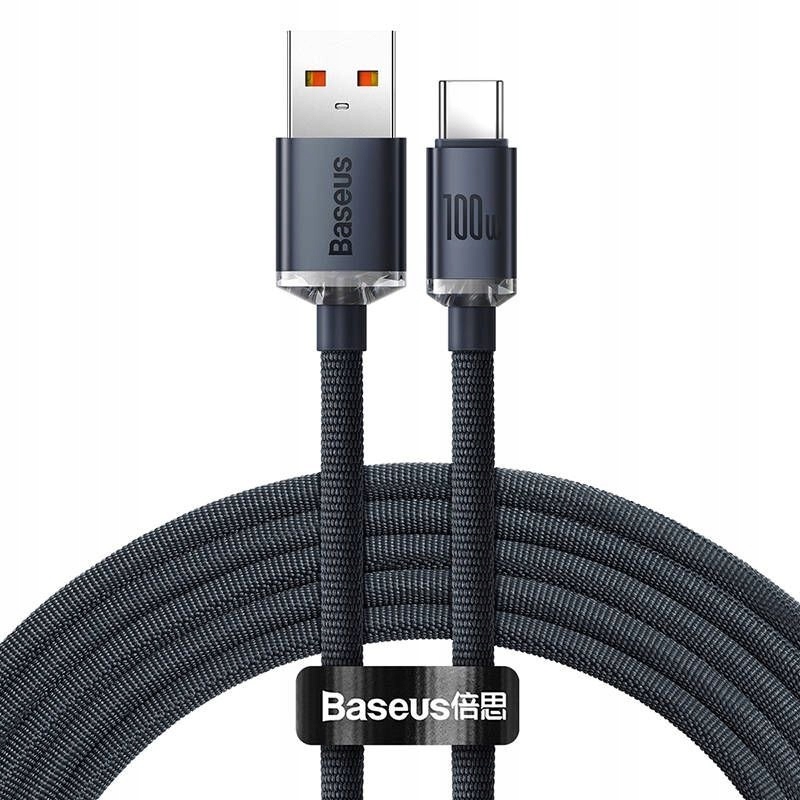 KABEL BASEUS CRYSTAL SHINE 100W 1.2M USB/USB-C BLA