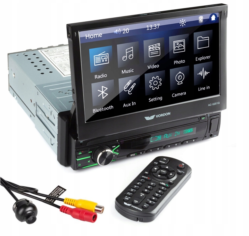 RADIO SAMOCHODOWE Z WYSUWANYM EKRANEM BOSTON 1DIN 8506902392