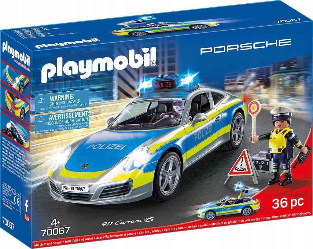 Playmobil 70067 PORSCHER 911 CARRERA 4S Policja