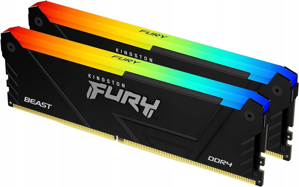 Pamięć Kingston Fury Beast RGB, DDR4, 64 GB, 3200MHz, CL16