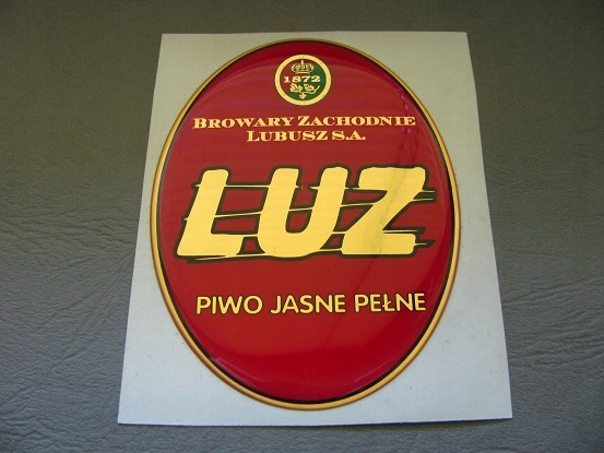 Emblemat do nalewaka piwa LUZ Zielona Góra Lubusz