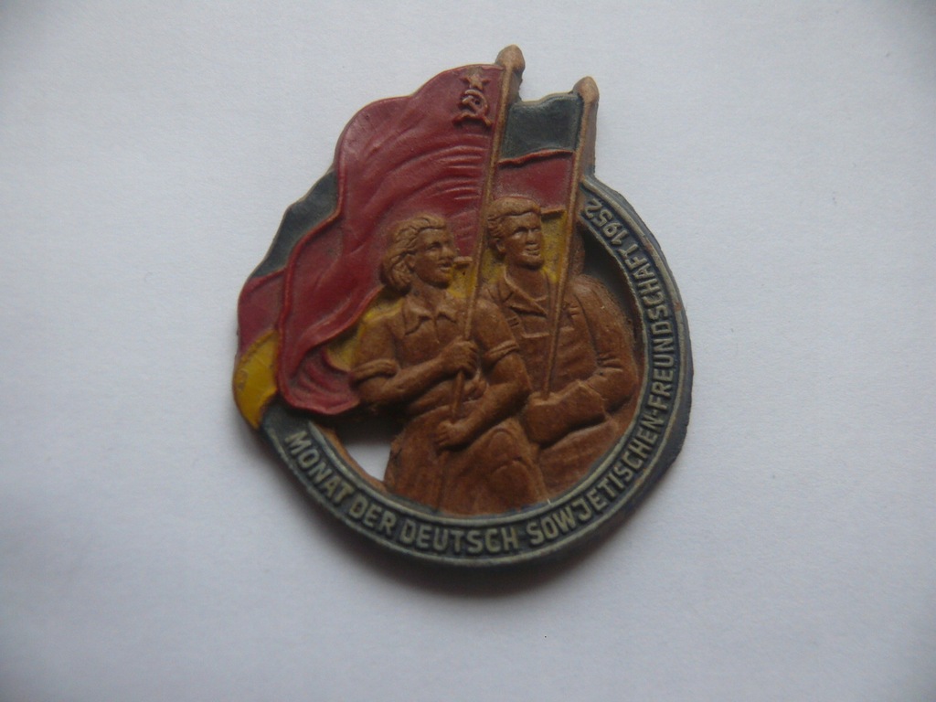 DDR odznaka Miesiąc przyjaźni Niemiecko - Sowieckiej 1952r.