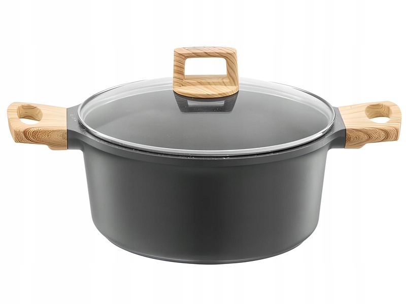 Garnek aluminiowy AMBITION Noir 24 cm 4,6L