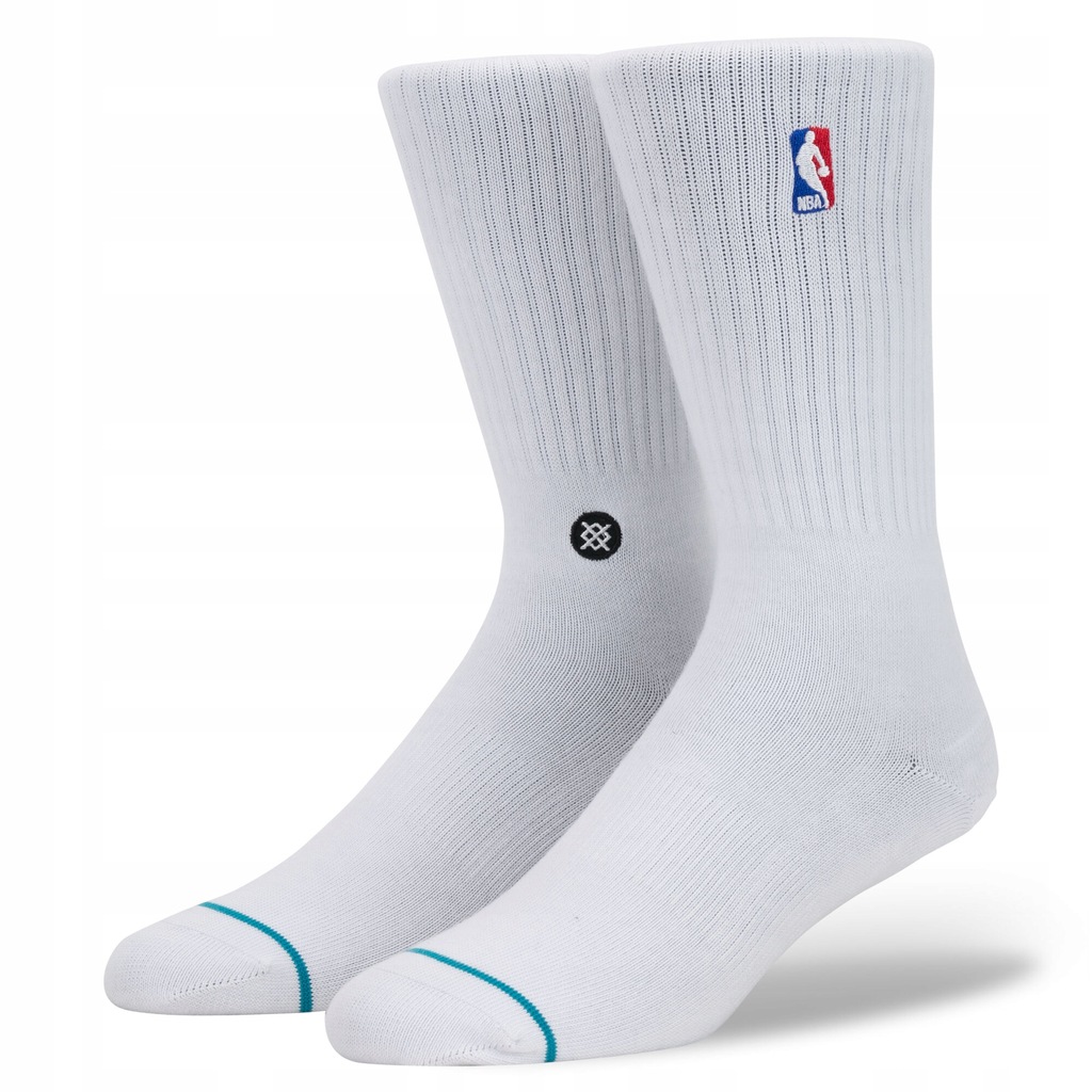 Skarpetki Stance NBA Logoman Crew Białe L 43-46