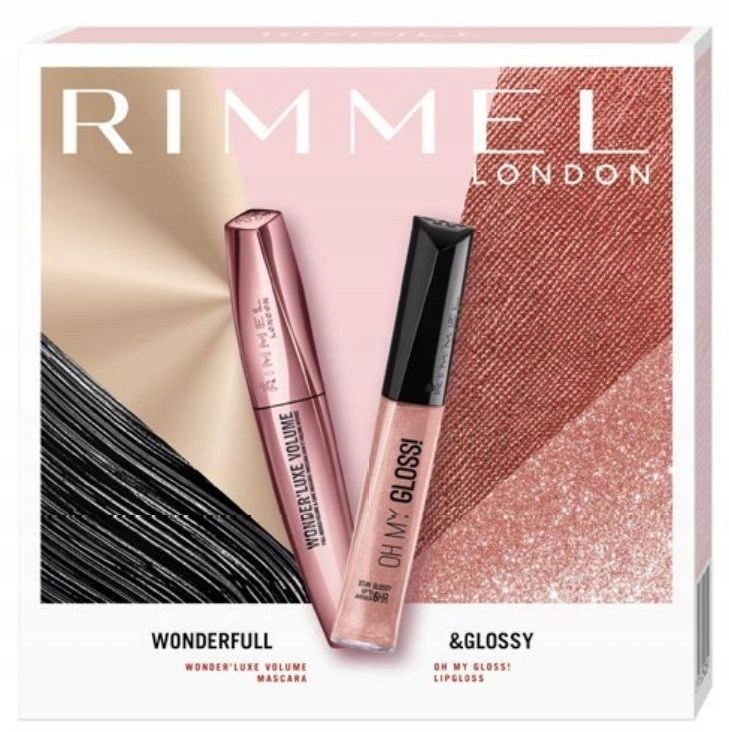 ZESTAW PREZENTOWY RIMMEL LONDON MASCARA+BŁYSZCZYK