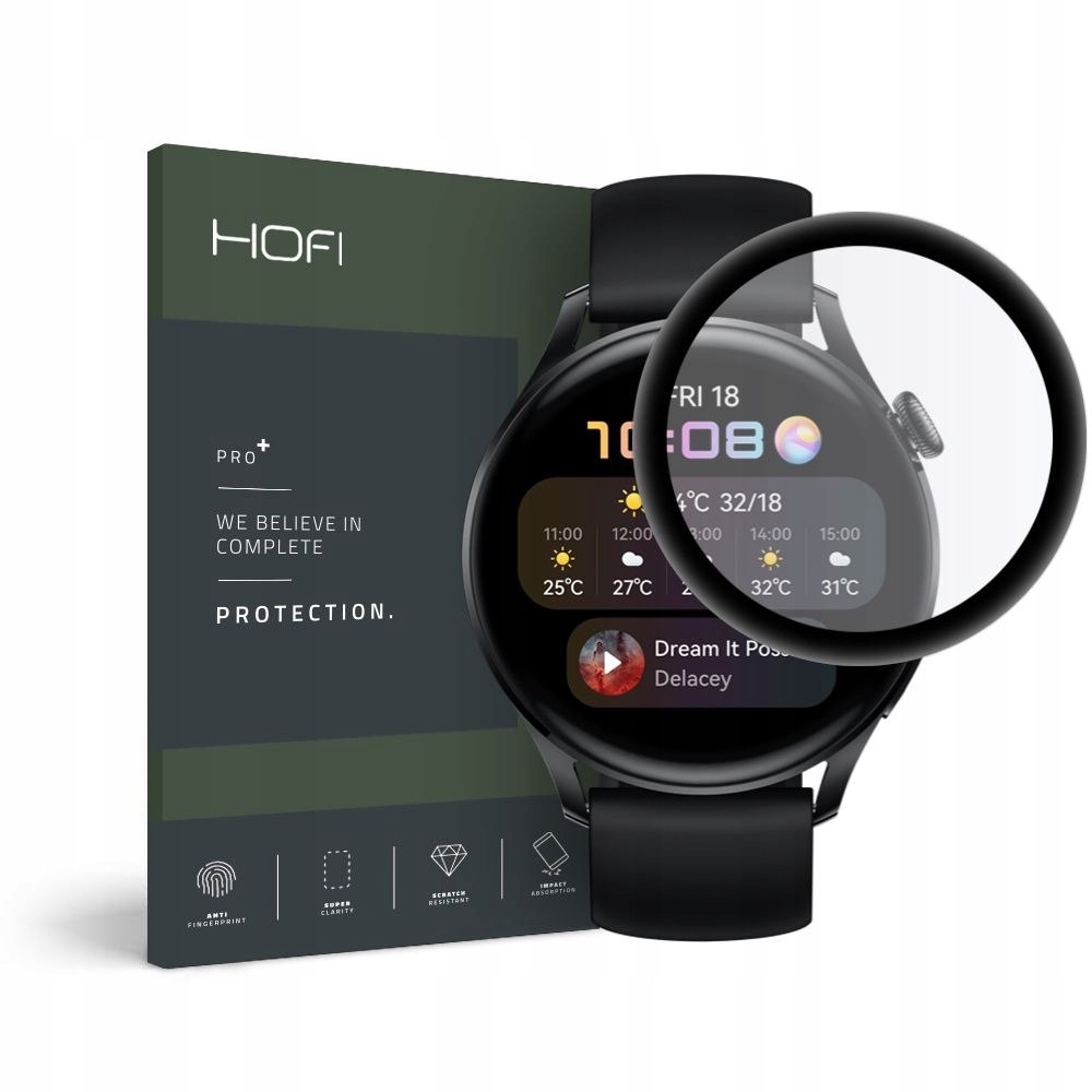 Szkło Hybrydowe Hofi do Huawei Watch 3 46mm Black